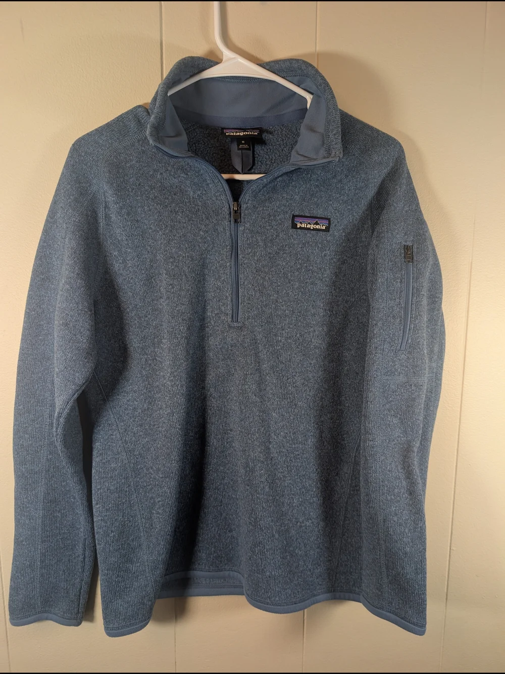 Patagonia Better Sweater 1/4 Zip Fleece Pullover Women’s M Blue Gorpcore Outdoor